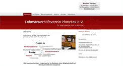Desktop Screenshot of lohnsteuerhilfeverein-monetas.de